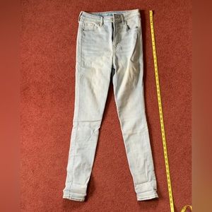 Old Navy ROCKSTAR Ex High Rise Super Skinny 6 Tall Jeans 360 deg stretch NWOT